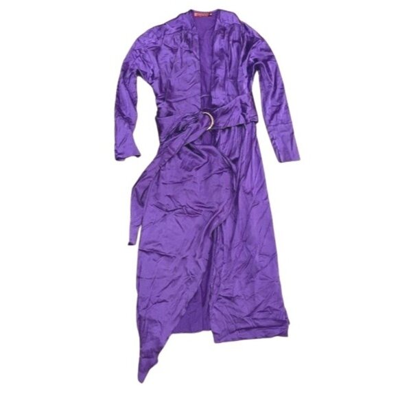 Manning Cartell Long Sleeve Wrap Dress in Purple - Picture 1 of 6